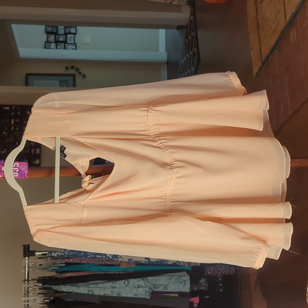 Torrid Sheer Bow Back Top 2